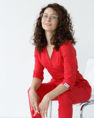 Medical suit women's Shanghai red 139-339-704 (6613240) фото 9