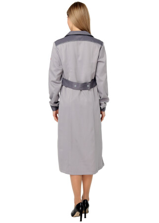 Dressing gown worker female "ALEXANDRA" gray (220444) фото 2