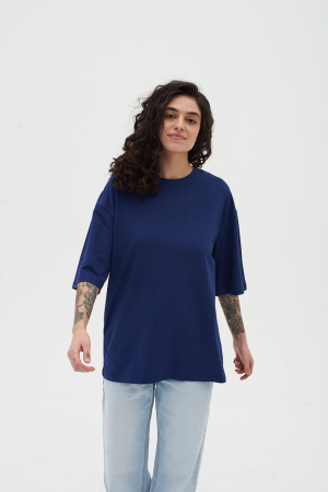 T-shirt oversize dark blue U-0104 (5124081) фото 2