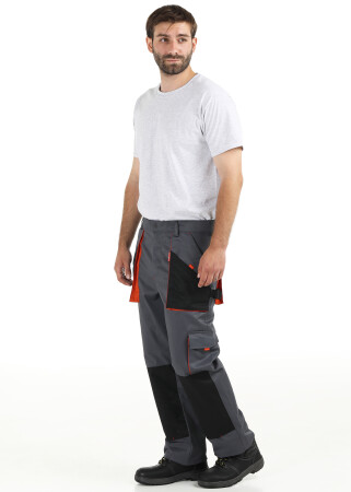 Work suit "TRITON" dark gray - pants and jacket (1276) фото 8