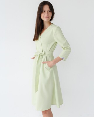 Medical gown for women Provence pistachio 178-396-677 (6613956) фото 3