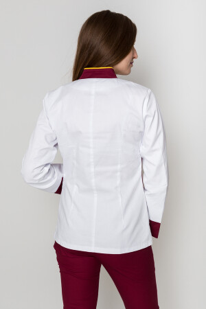 Milana+Br. skinny suit. Long sleeve. COTTON. White / marsal (5410143) фото 6