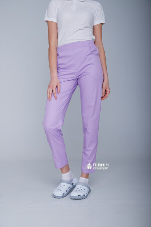 Women's medical trousers "Francesca" lavender (3399103) фото 6