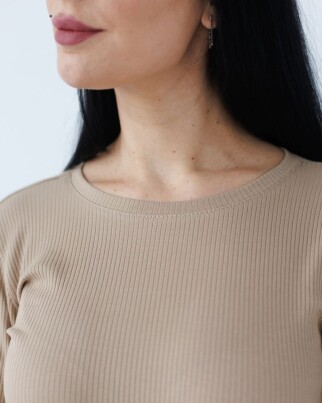 Medical longsleeve in welt women's sand 392-323-901 (6613472) фото 5