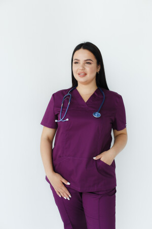 Medical shirt women's Topaz purple 164-335-705 / 386-335-705 (6613488) фото 6