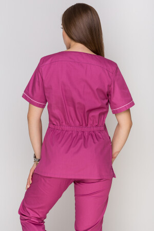 Monique+ Br. skinny suit. COTTON. Fuchsia + pink (piping) (5410161) фото 2