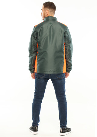 Demi-season jacket - green with orange (180027) фото 2