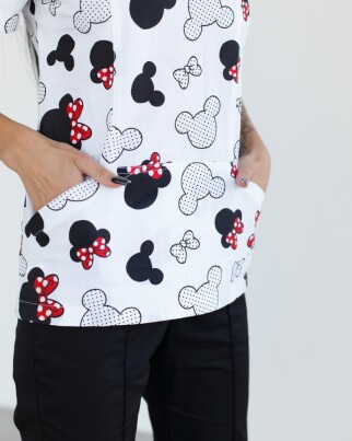 Medical shirt women's Topaz print mickey black 26-324-773 (6613484) фото 6
