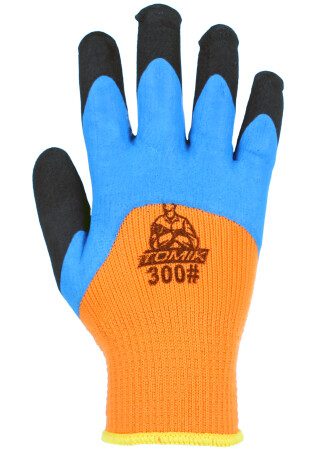 Winter gloves with latex coating (18281) фото 2