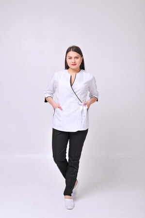 Venice+ Br. skinny suit. COTTON. White / black (544628) фото 2