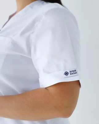 Medical suit for women Marseille white +SIZE 499-324-708 (6637766) фото 5