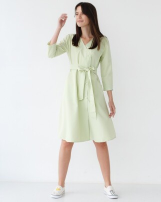 Medical gown for women Provence pistachio 178-396-677 (6613956) фото 1