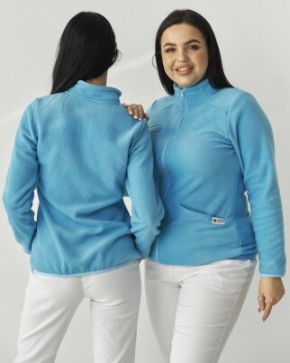 Medical sweatshirt women's fleece Dakota blue 406-333-842 (6613448) фото 2