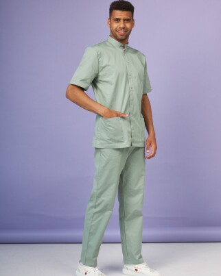 Medical suit for men London olive-gray 133-357-679 (6613680) фото 1