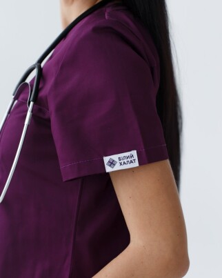 Medical shirt women's Topaz purple 164-335-705 / 386-335-705 (6613488) фото 3