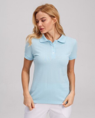 Medical polo for women blue 147-333-677 (6613380) фото 3
