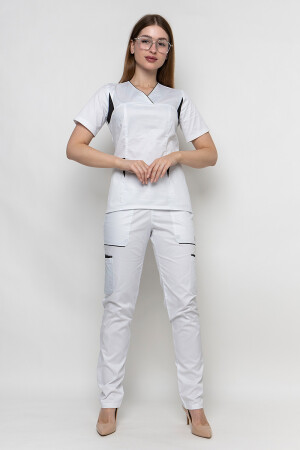 Medical suit white Emelie-stretch women's (5436920) фото 1