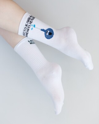 Medical socks with print Syringe squirt 143-324-840 (6613883) фото 4