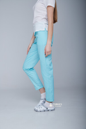 Women's medical trousers "Francesca" cornflower blue (3399113) фото 8