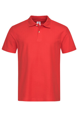 Men's polo shirt with short sleeves "STEDMAN" ST3000 SRE red (511372) фото 1