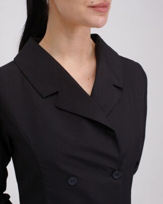 Medical gown women's Monica black 356-321-677 (6613589) фото 4