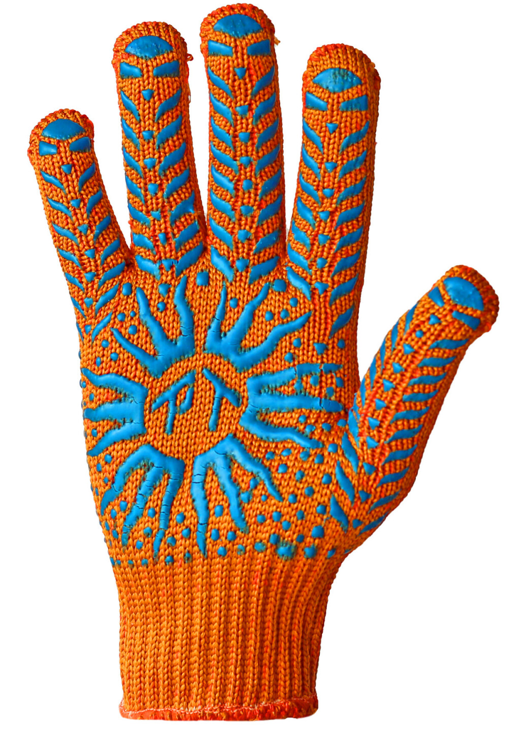 Construction gloves with PVC point on both sides (980) фото 1