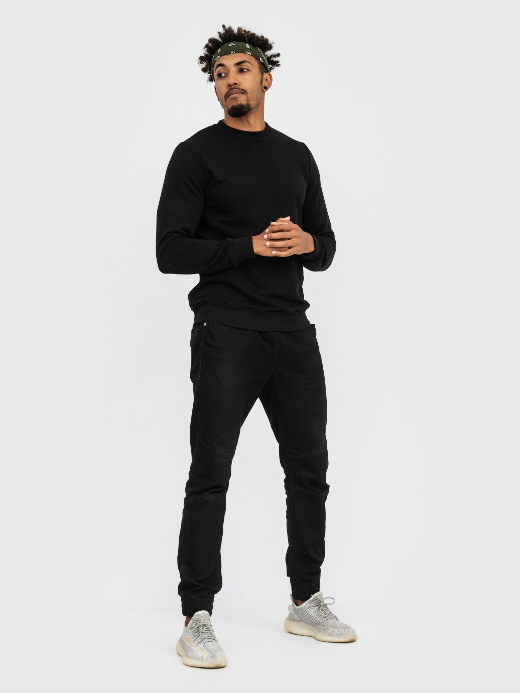 Sweatshirt UNISEX without fleece U-0302 black (5110319) фото 9