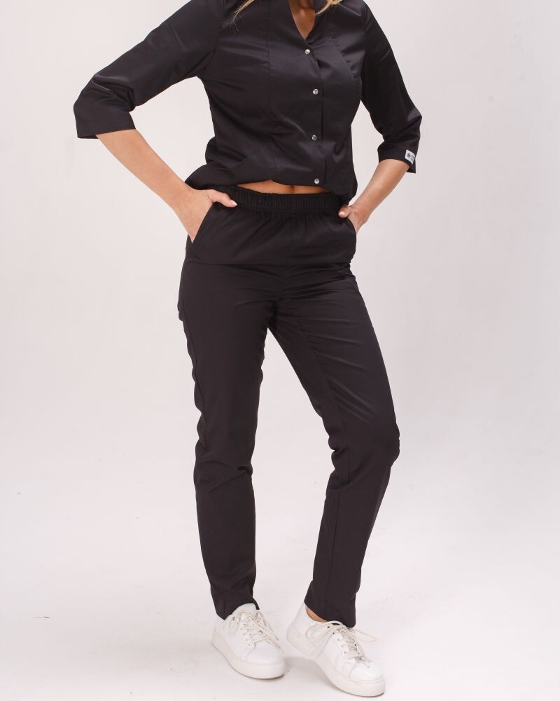 Медицинский костюм женский Элизабет черный 441-321-679 (6613363) фото 8