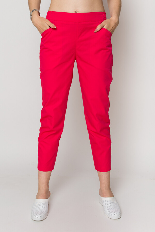 Milana trousers women's, 7/8. COTTON. Coral (549928) фото 1