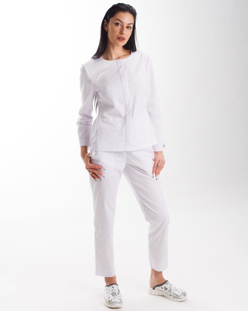 Medical suit for women Jacqueline white 440-324-677 (6613358) фото 1