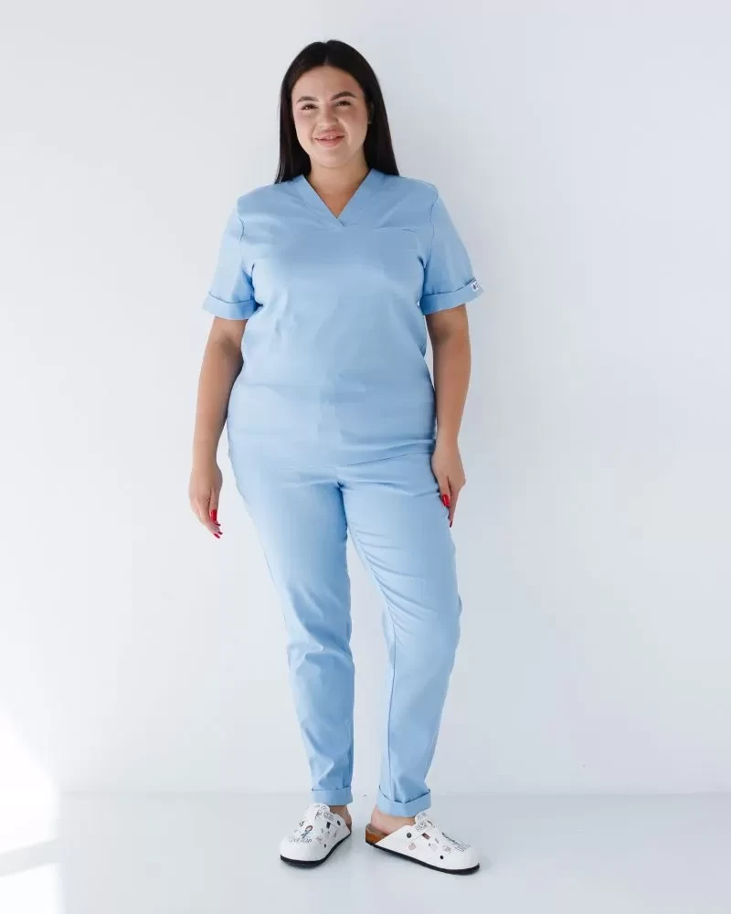 Medical suit for women Marseille blue +SIZE 499-333-708 (6637765) фото 1