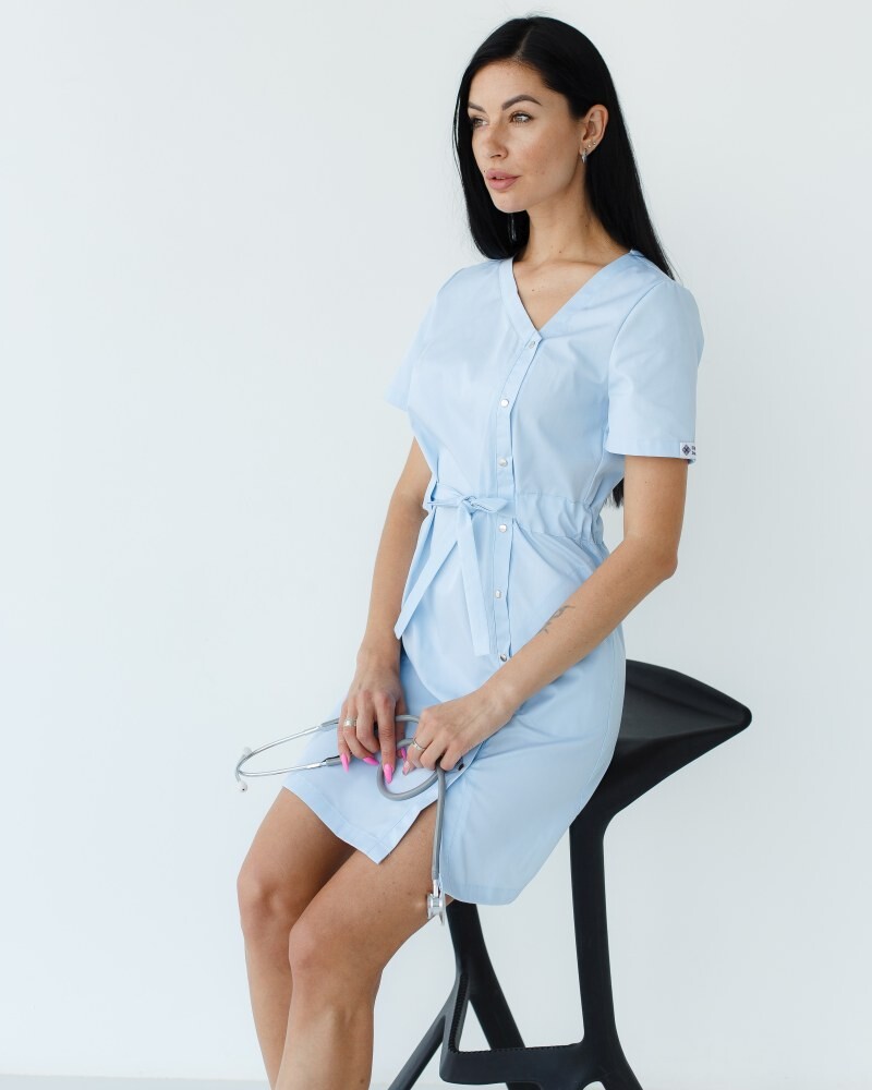 Medical tunic for women Naomi blue 151-462-679 (6613959) фото 7