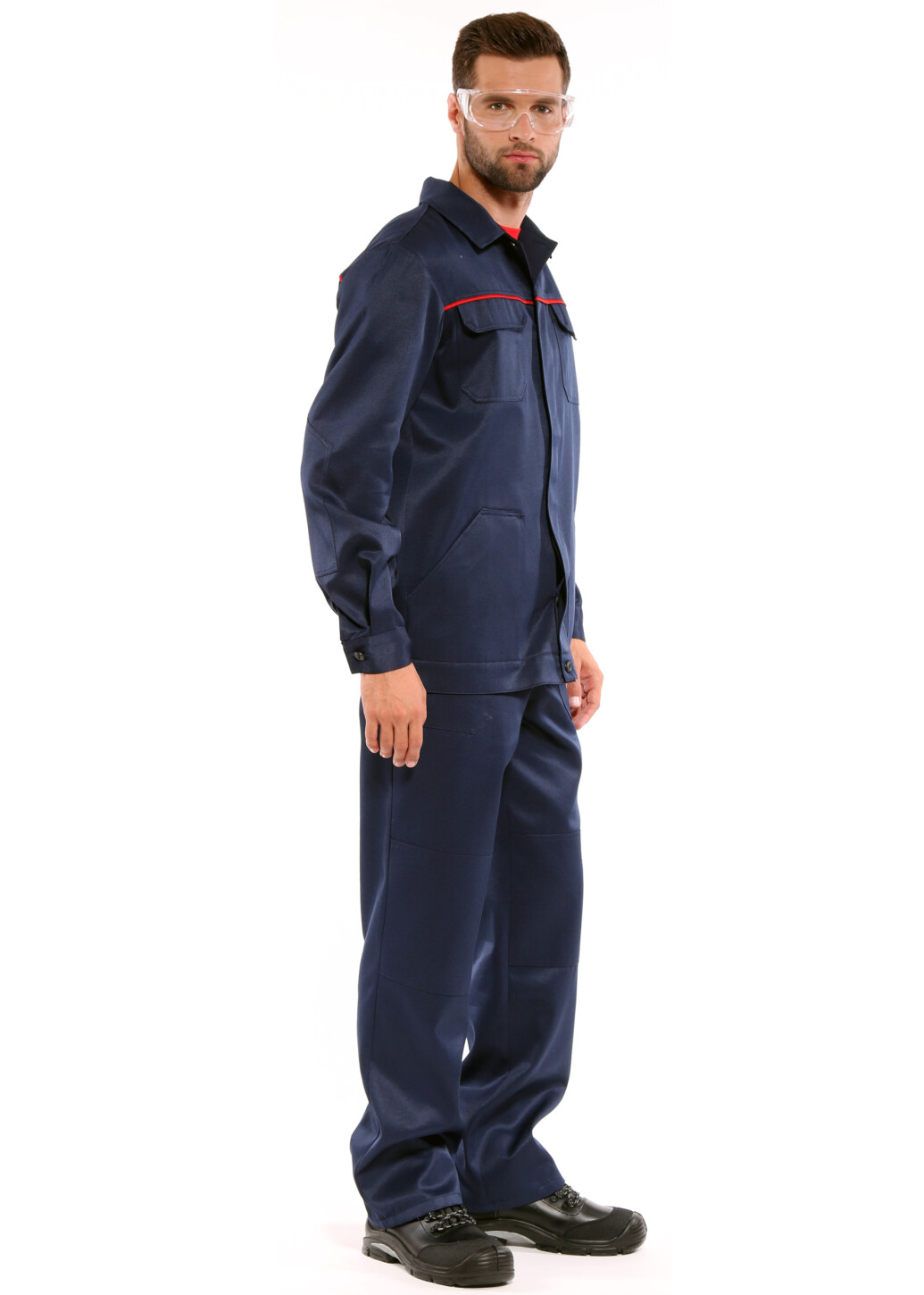 Suit worker "STANDARD" (Greta 210) blue - bib overall and jacket (1231) фото 1