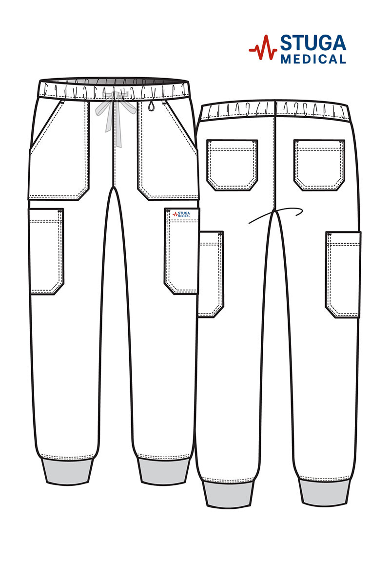Штани медичні чоловічі "Тарас" білі (8800103) фото 8