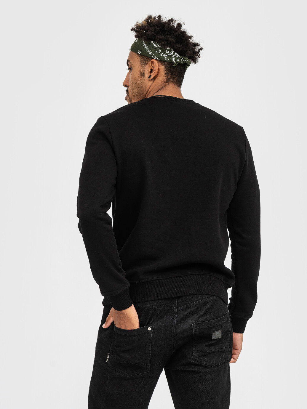 Свитшот UNISEX с начесом U-0301 черный (5110298) фото 8