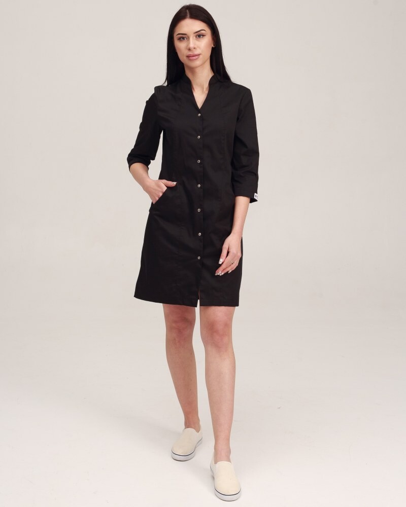 Medical gown women's Elizabeth black 416-321-679 (6613605) фото 7