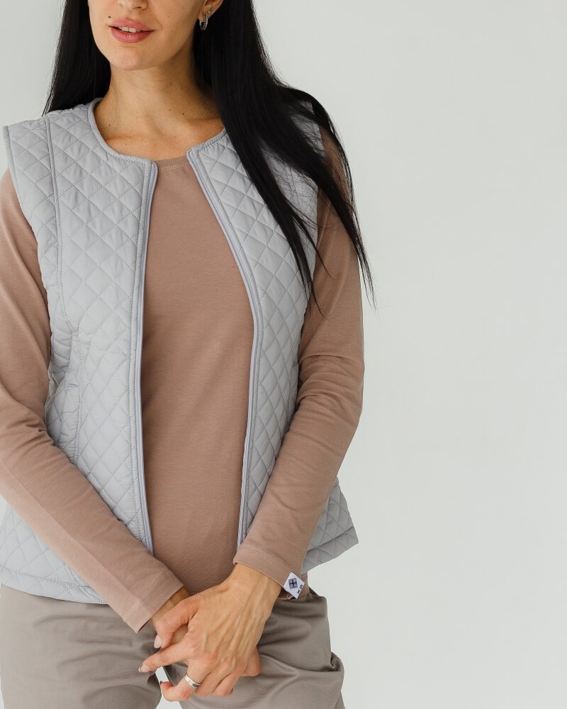 Medical insulated vest women's Geneva gray 366-328-844 (6613199) фото 7