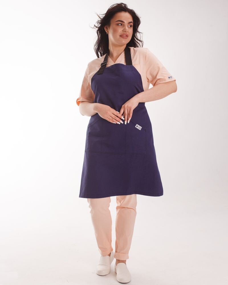 Professional water-repellent apron Verona navy blue 173-406-909 (6613858) фото 6