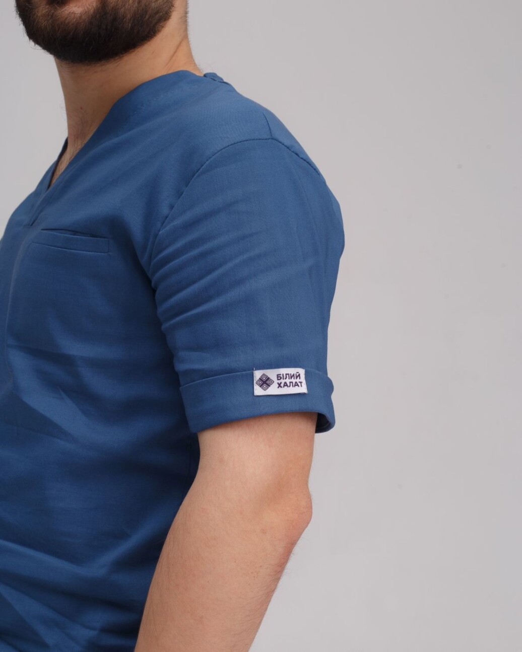 Медицинский костюм мужской Марсель синий 353-322-708 (6613703) фото 3