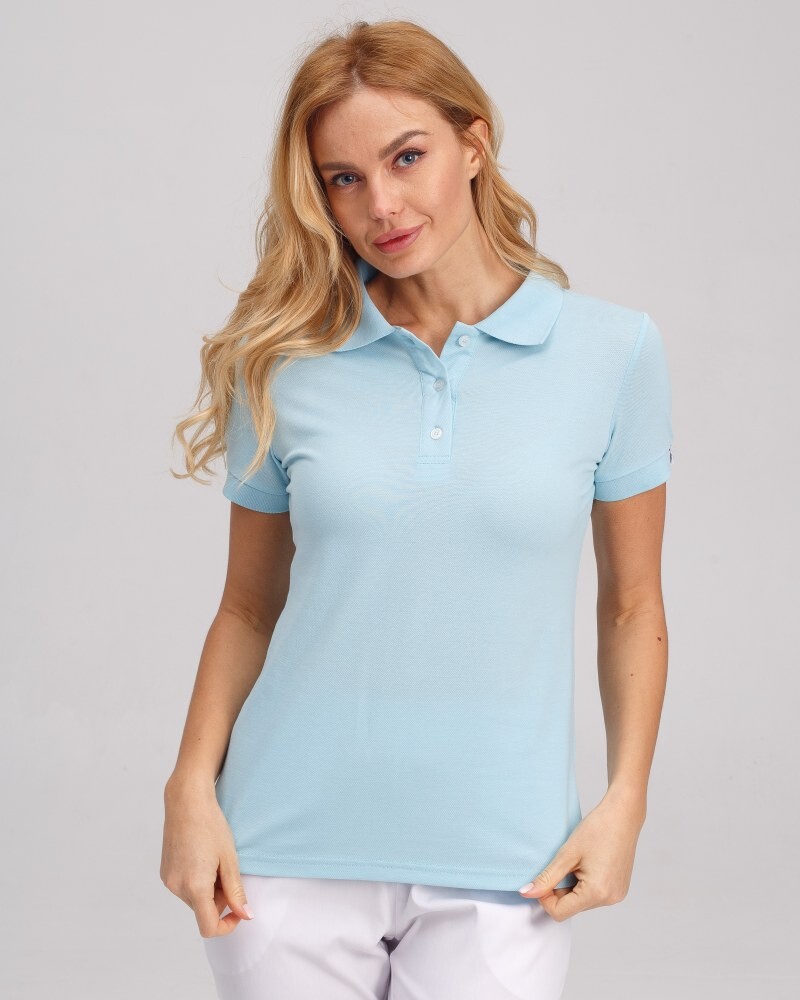 Medical polo for women blue 147-333-677 (6613380) фото 1