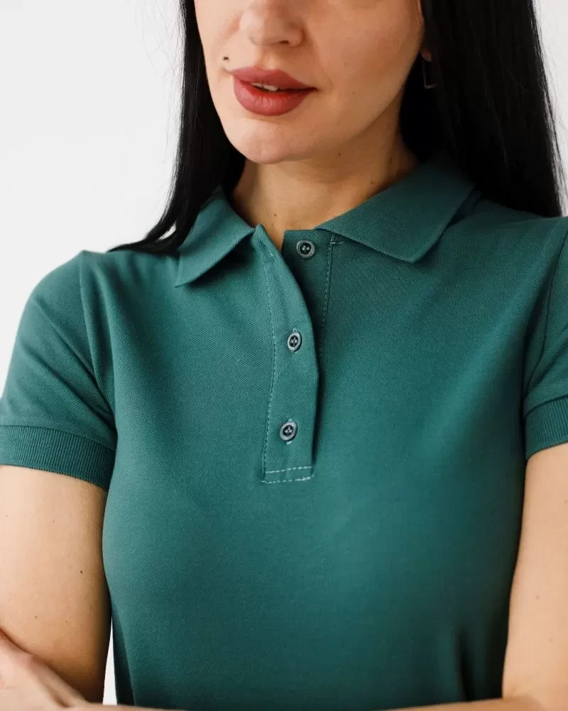 Medical polo for women dark turquoise 147-437-904 (6637752) фото 4