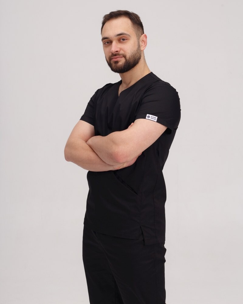 Medical suit for men Milan black 134-321-708 (6613672) фото 8