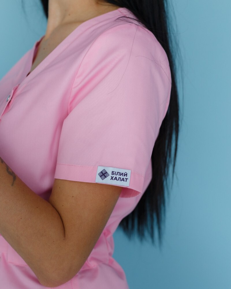 Medical tunic for women Naomi pink 151-337-679 (6613950) фото 7