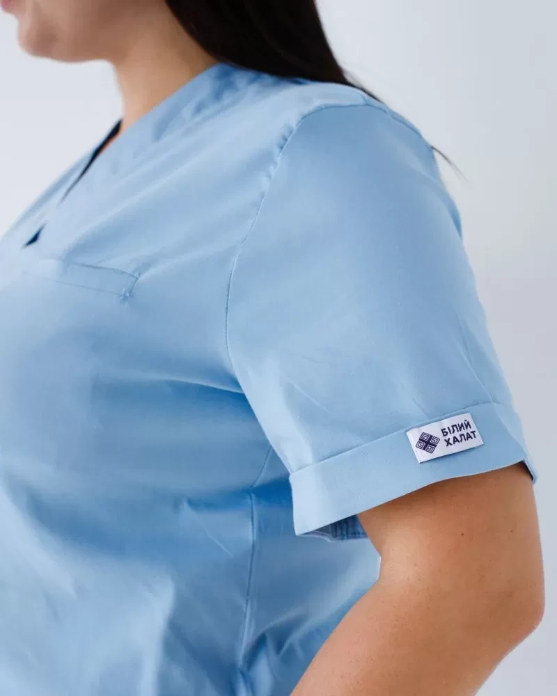 Medical suit for women Marseille blue +SIZE 499-333-708 (6637765) фото 5