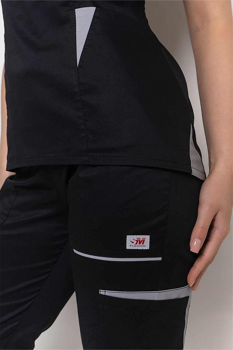 Medical stretch jacket Emelie-stretch. Black (5437007) фото 6
