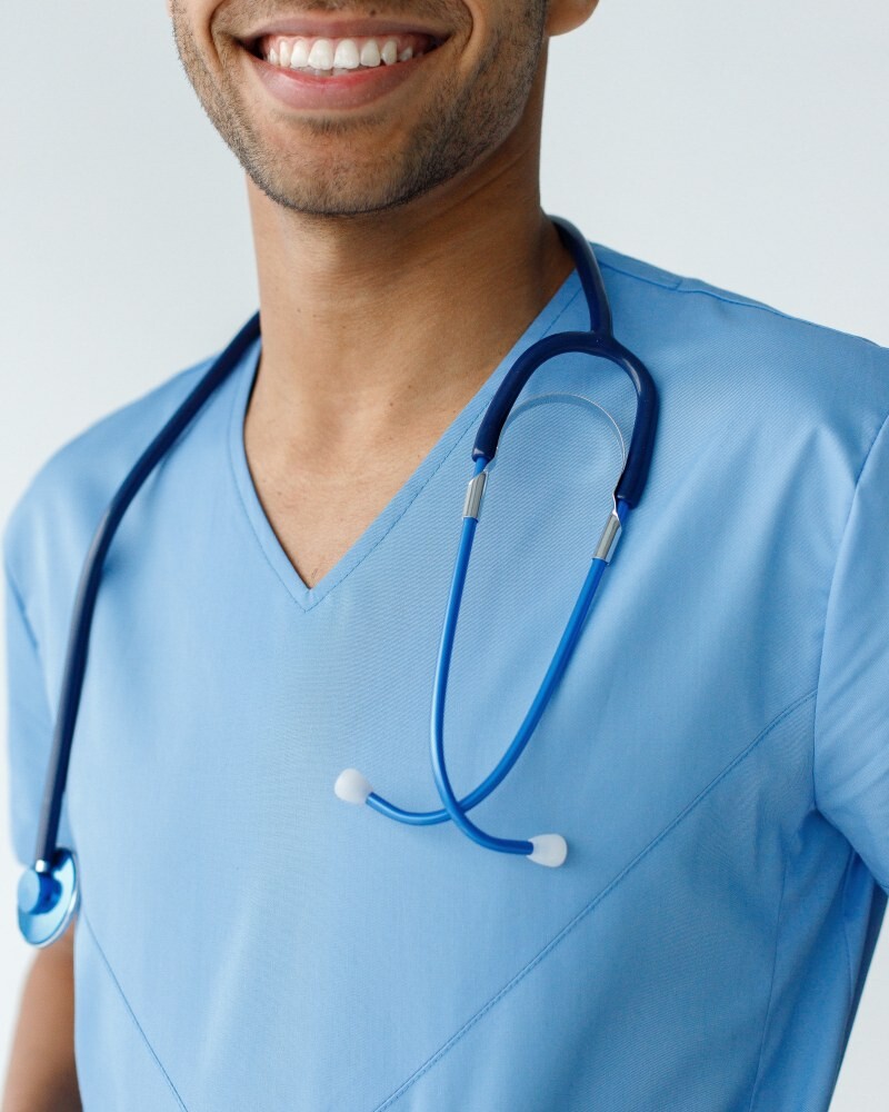 Medical suit for men Milan blue 134-333-708 (6613698) фото 5