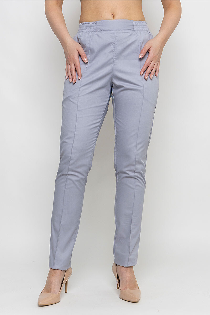 Rubina trousers skinny women's medical. Smoke. COTTON (5436988) фото 3