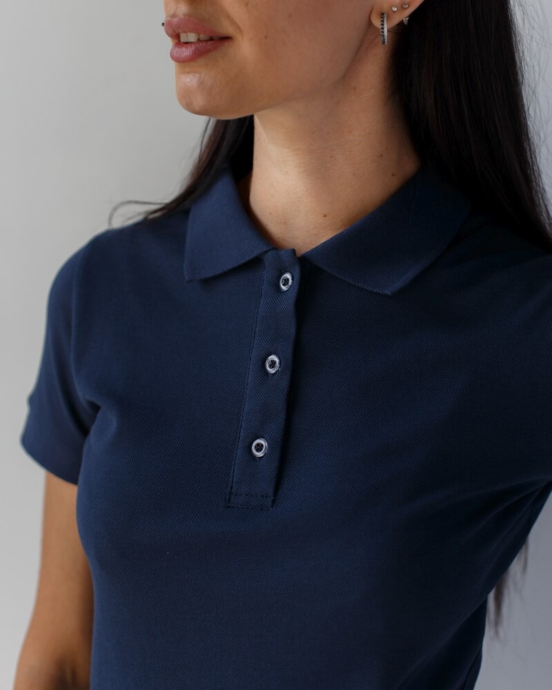 Medical polo for women blue 147-322-677 (6613387) фото 3