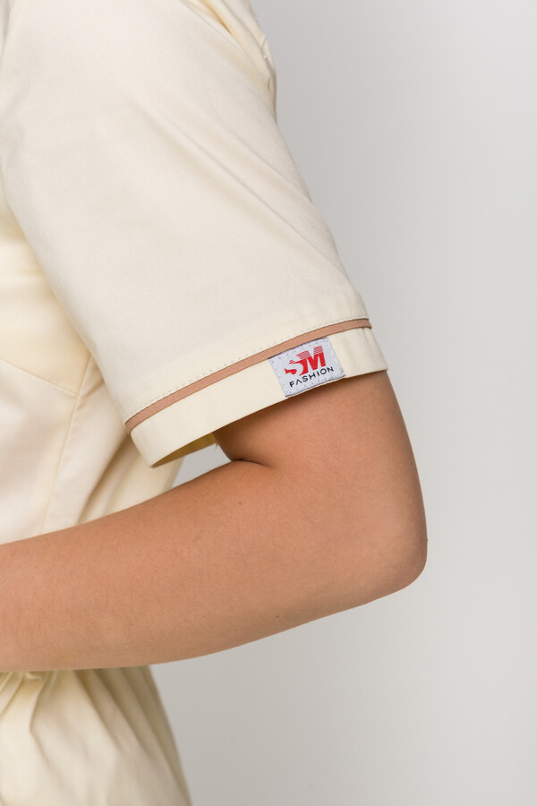 Костюм медичний Монік - стрейч. / Бр. завужені. Стрейчевий COTTON. Шампань (5410164) фото 6