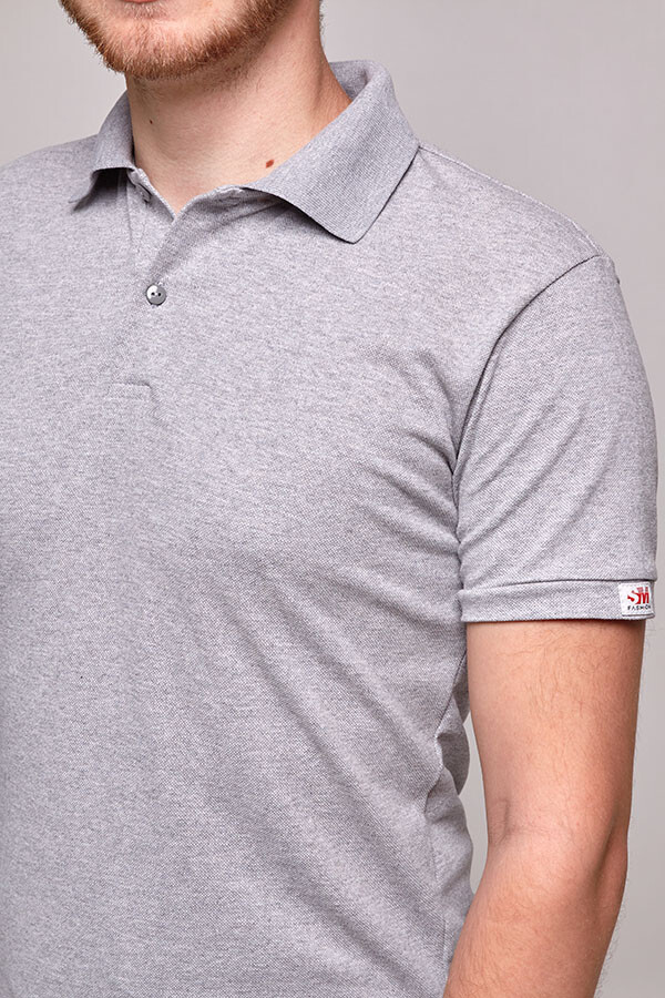 Футболка поло мужская медицинская POLO M. Светло-серая (544599) фото 7